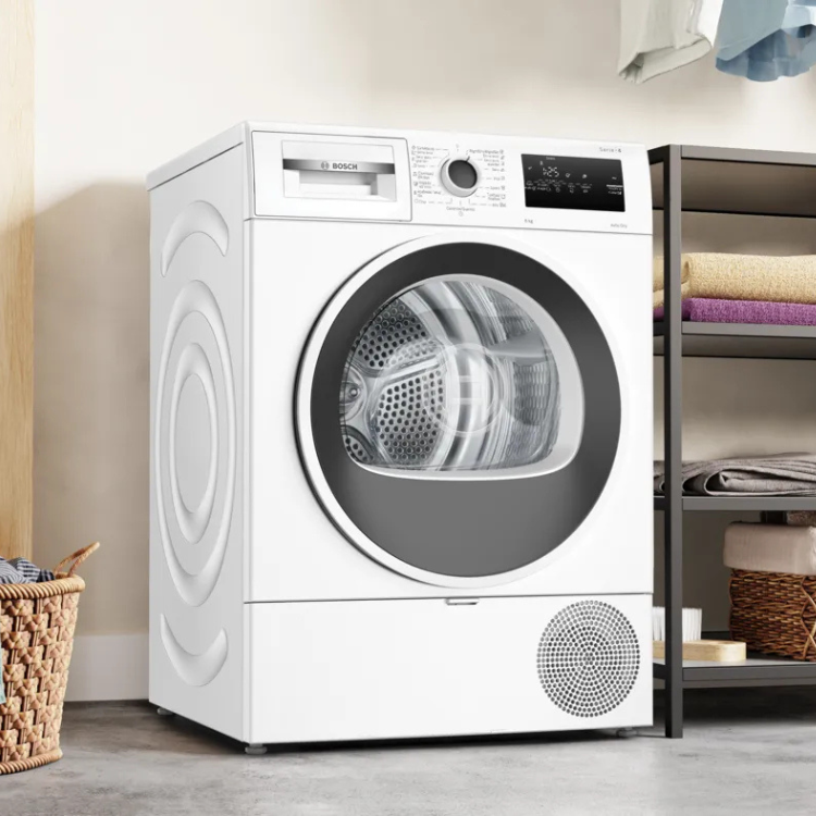 Máquina de Secar Roupa Bosch Serie 4 WTR85V00ES 8Kg Classe D Branco
