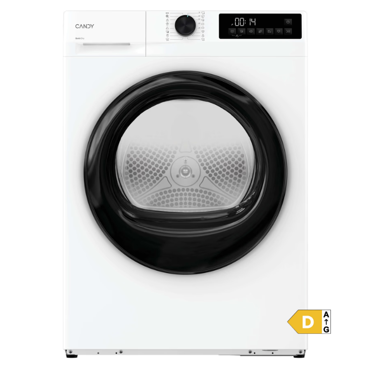 Máquina de Secar Roupa Candy GD9N2BS 9Kg Classe D Branco