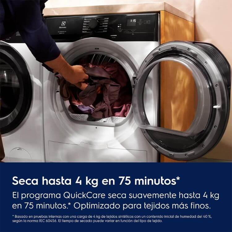 Máquina de Secar Roupa Electrolux EDE688CBBO 8Kg Classe C