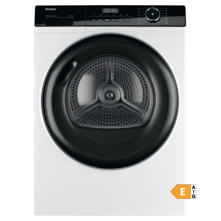 Máquina de Secar Roupa Haier HD90A2939IB 9Kg Classe E Branco