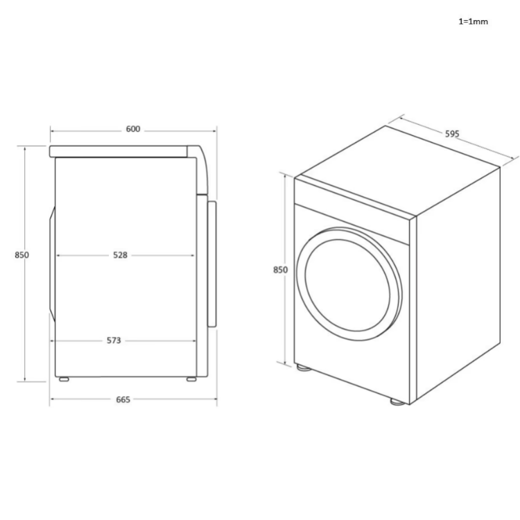 Máquina de Secar Roupa Haier HD90A2939IB 9Kg Classe E Branco