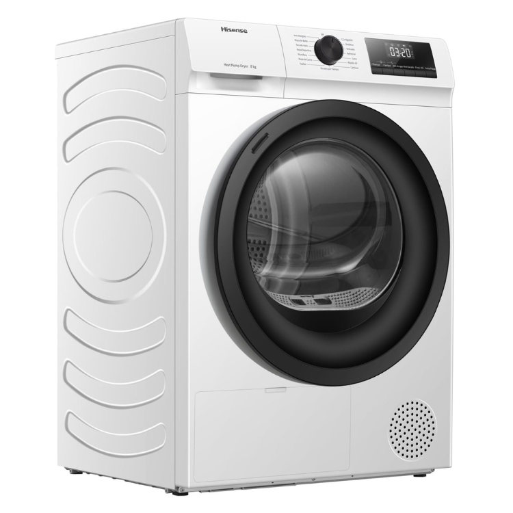 Máquina de Secar Roupa Hisense DHQE800BW2 8Kg Classe D Branco