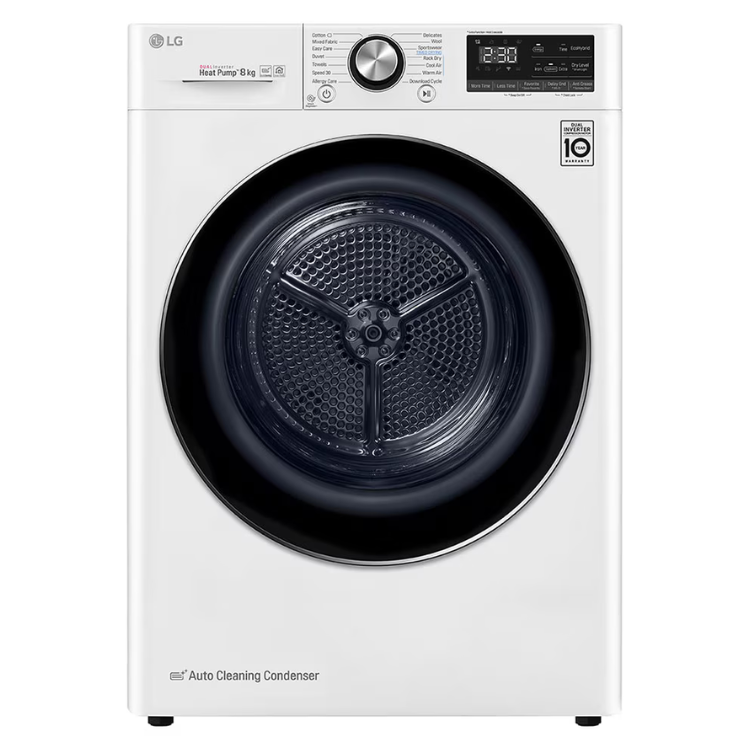 LG RC80V9AV2W 8 kg Wäschetrockner, Klasse C, Weiß