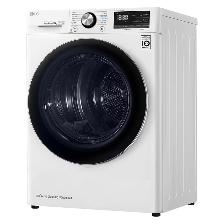 LG RC80V9AV2W 8 kg Wäschetrockner, Klasse C, Weiß