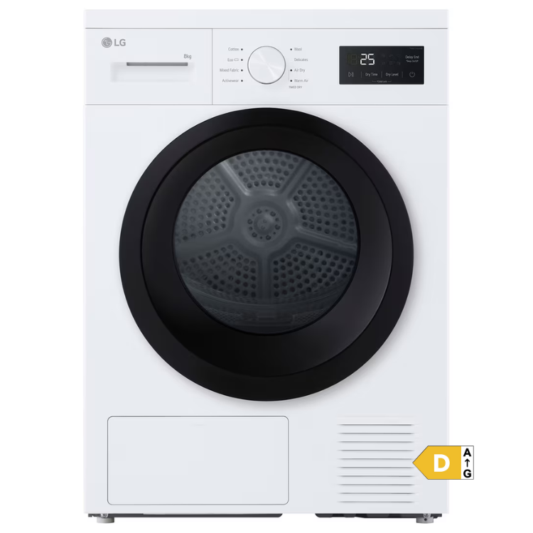 Máquina de Secar Roupa LG RHA1008NWK 8Kg Classe D Branco