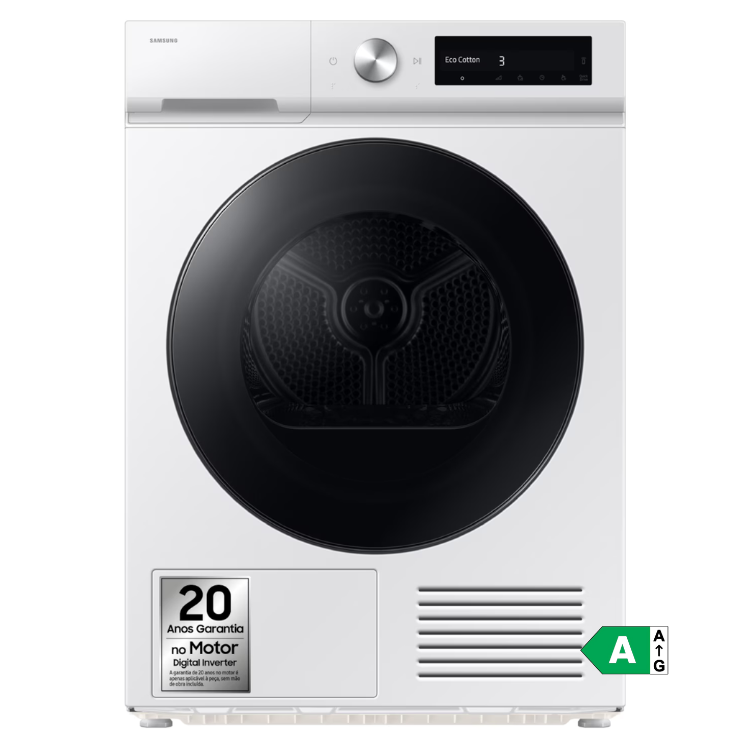 Máquina de Secar Roupa Samsung DV90DB7845GWU3 9Kg Classe A Branco