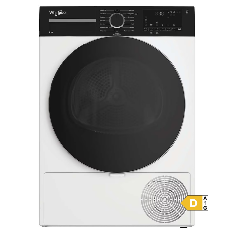 Whirlpool CWSD83MWBSES 8 kg Wäschetrockner Klasse D