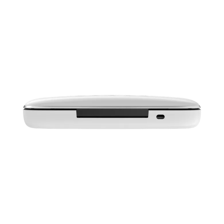 Aeno VS2 vacuum sealer, white, side view, black slot and button.