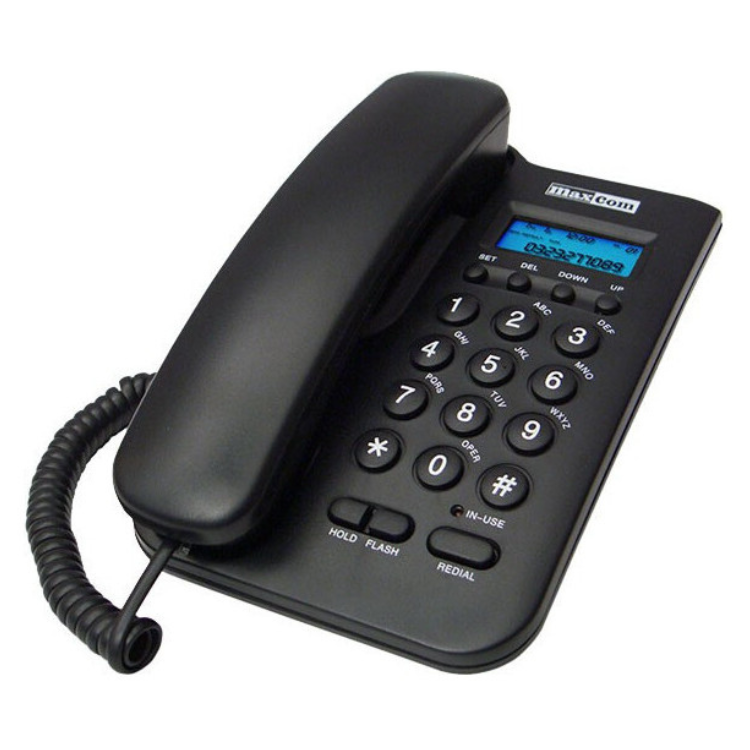 Maxcom KTX100 Festnetztelefon, schwarz