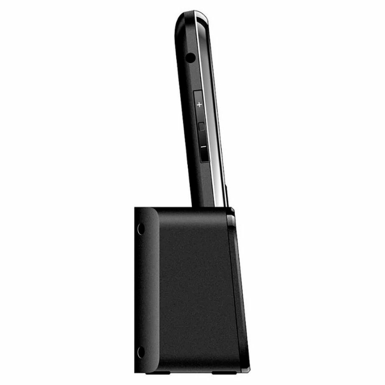 Telemóvel Maxcom Senior MM720 SE preto, com ecrã aberto e bateria destacada.