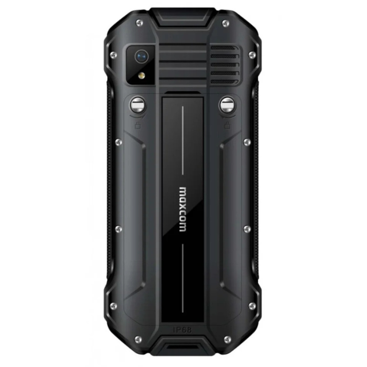 Telemóvel Maxcom Robusto MM918L preto, com câmara e design resistente.