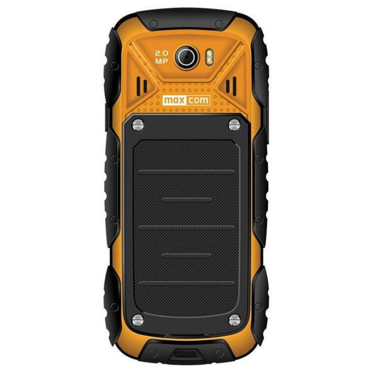 Telemóvel Maxcom Robusto MM920L, cor amarelo, câmara 2.0MP e design resistente.