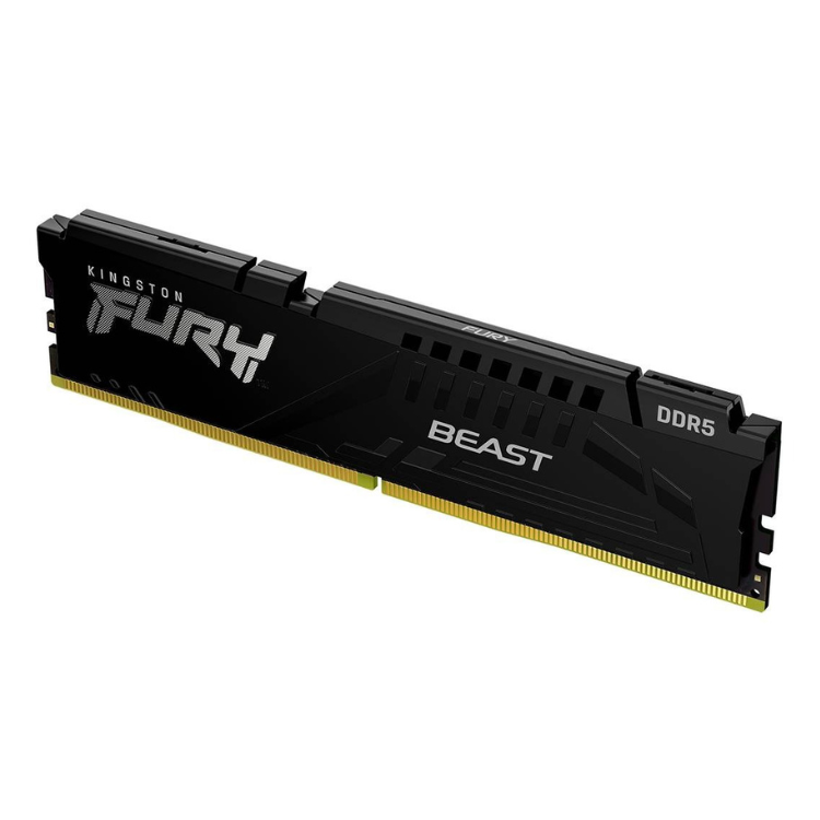 Kingston FURY Beast DDR5 RAM, 16GB, black, gold pins