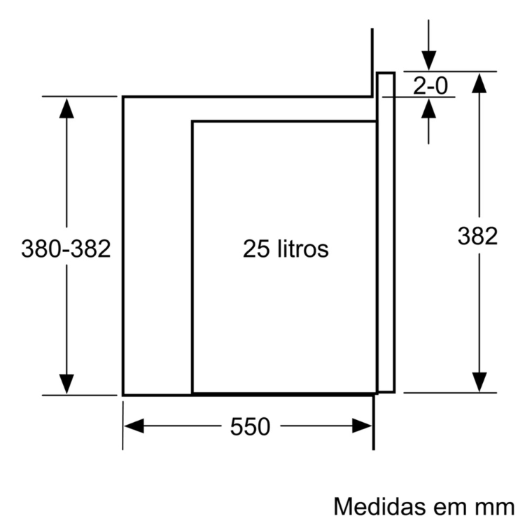 Microondas de Encastre Bosch Serie 6 BEL554MS0 25L 900W