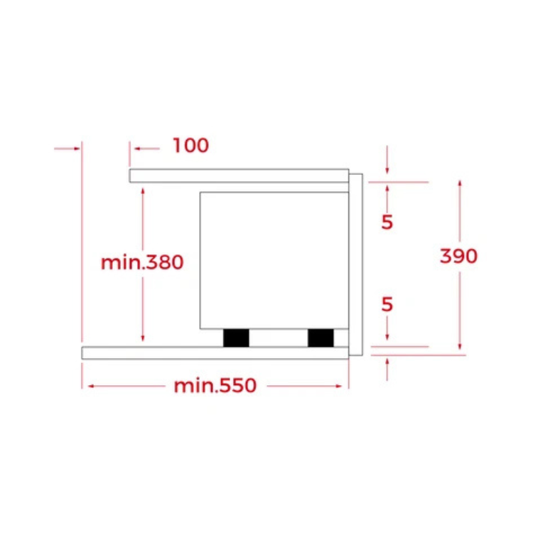 Microondas de Encastre Teka ML8210BIS 20L 750W Preto