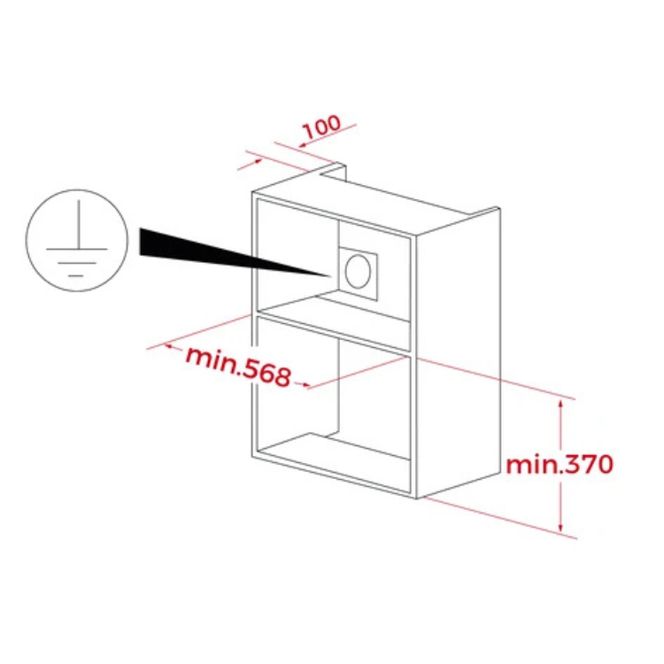Microondas de Encastre Teka ML8210BIS 20L 750W Preto