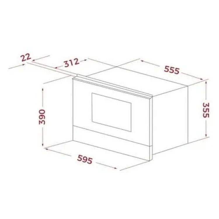 Microondas de Encastre Teka NEO MS6220BILSS 22L 850W