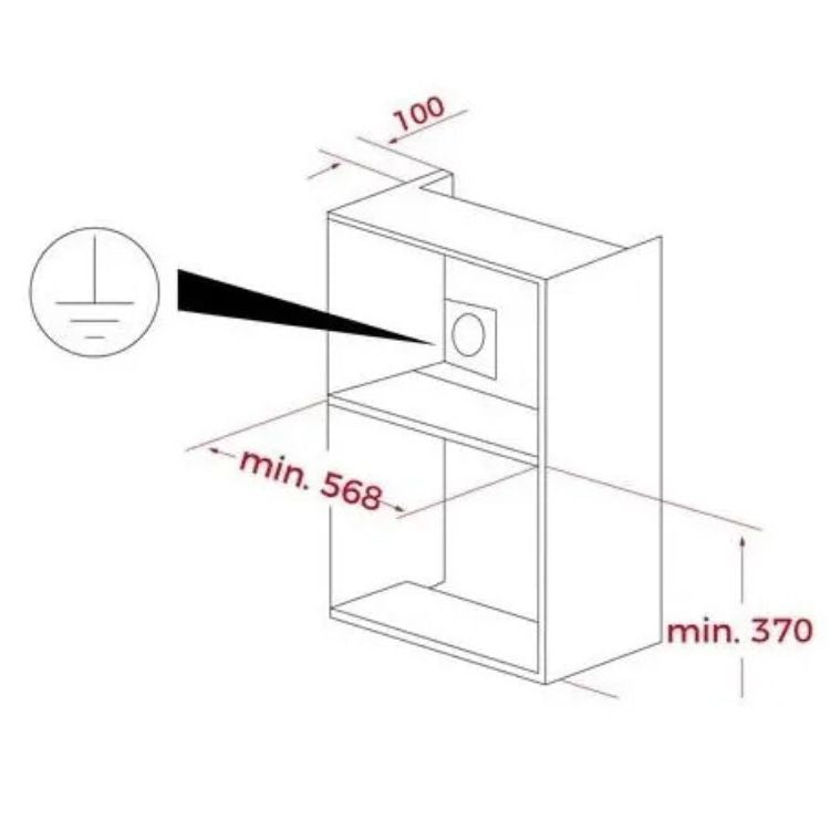 Microondas de Encastre Teka NEO MS6220BILSS 22L 850W