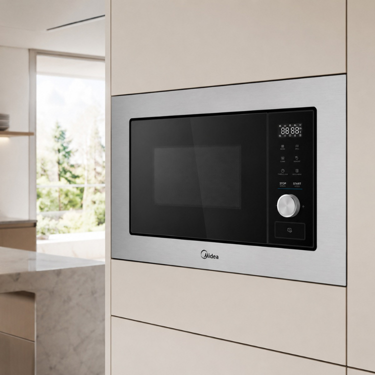 Microondas de Encastre Midea MBO-TG20MASE(SS) c/ Grill 20L 1000W