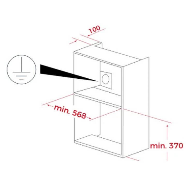 Microondas de Encastre Teka ML8220BISLFBK 22L 1200W Preto
