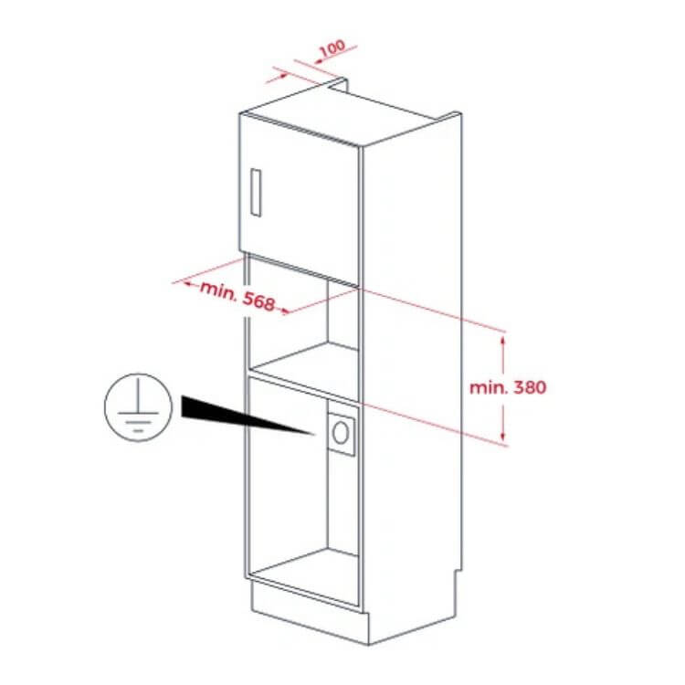 Microondas de Encastre Teka ML8220BISLFBK 22L 1200W Preto
