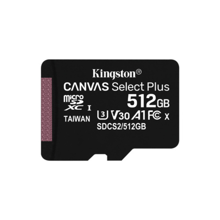 Kingston Canvas Select Plus microSD 512GB black memory card