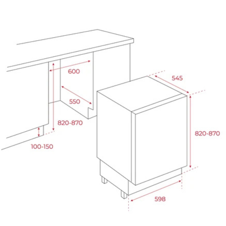 Mini-Kühlschrank Teka RSR41160BU 107L Weiß