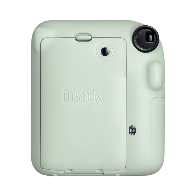 Fujifilm Instax Mini 12 green instant camera back view