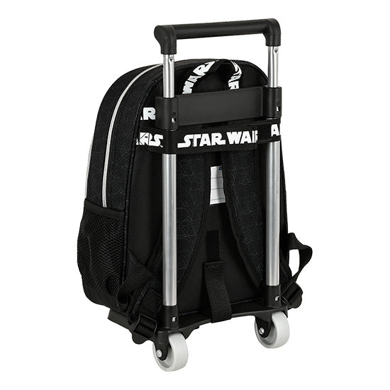 Safta Star Wars Fighter Schulranzen mit Rollen, schwarz