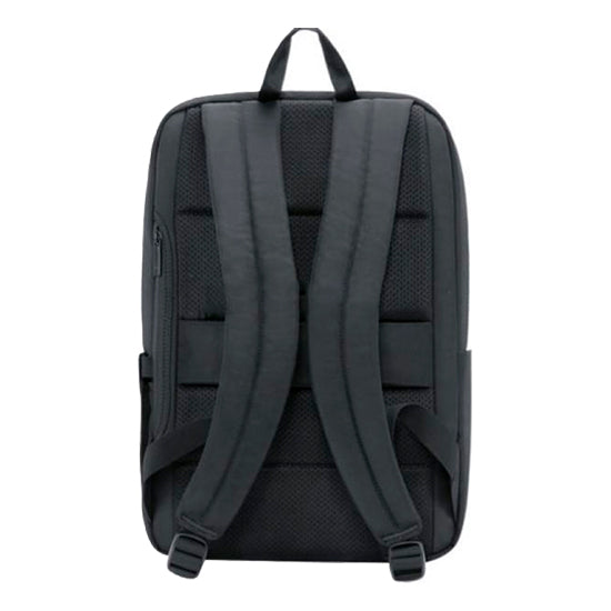 Mochila Xiaomi Mi Classic Business Backpack 2 preta com alças e costas ventiladas.