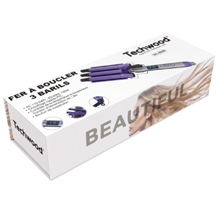 Modelador de Cabelo Techwood TFL-033D 130W