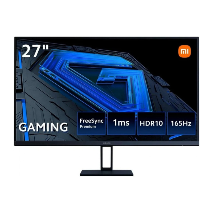 Monitor Xiaomi Mi Gaming G27i IPS FHD 27", preto, com FreeSync Premium, 1ms, HDR10, 165Hz.