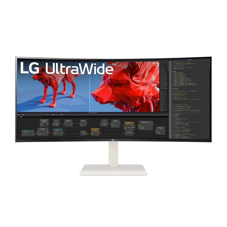 Monitor LG 38BR85QC-W Curvo 38" UWQHD+ 144Hz Nano IPS G-Sync Branco
