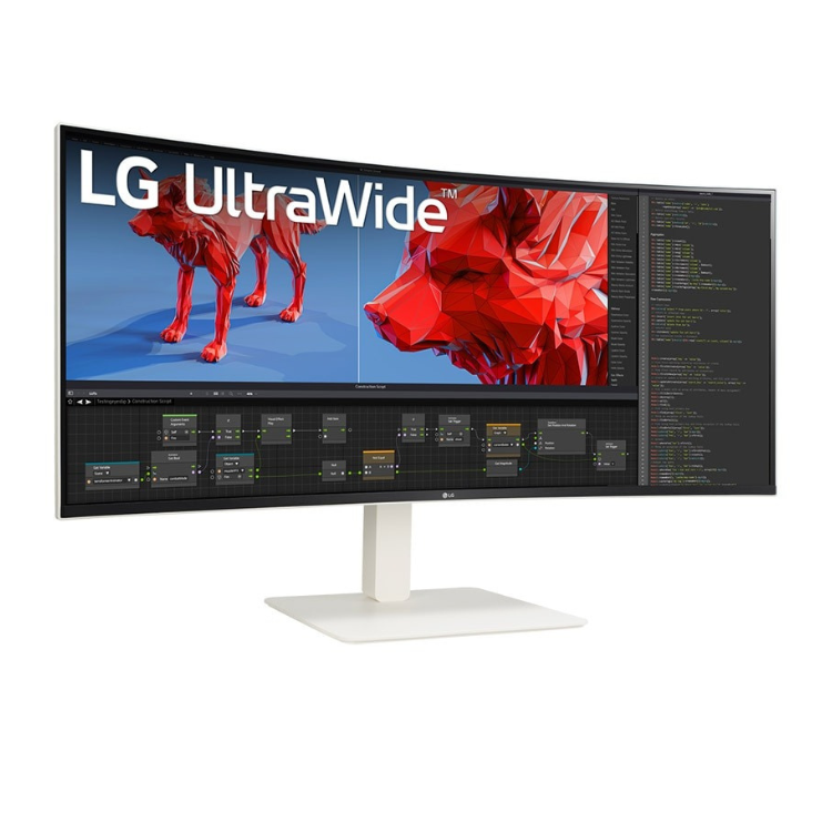 Monitor LG 38BR85QC-W Curvo 38" UWQHD+ 144Hz Nano IPS G-Sync Branco