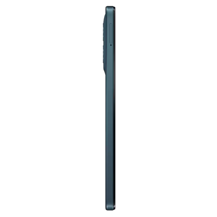 Smartphone Motorola G06 4GB/256GB Dual Sim, cor azul, lado direito.