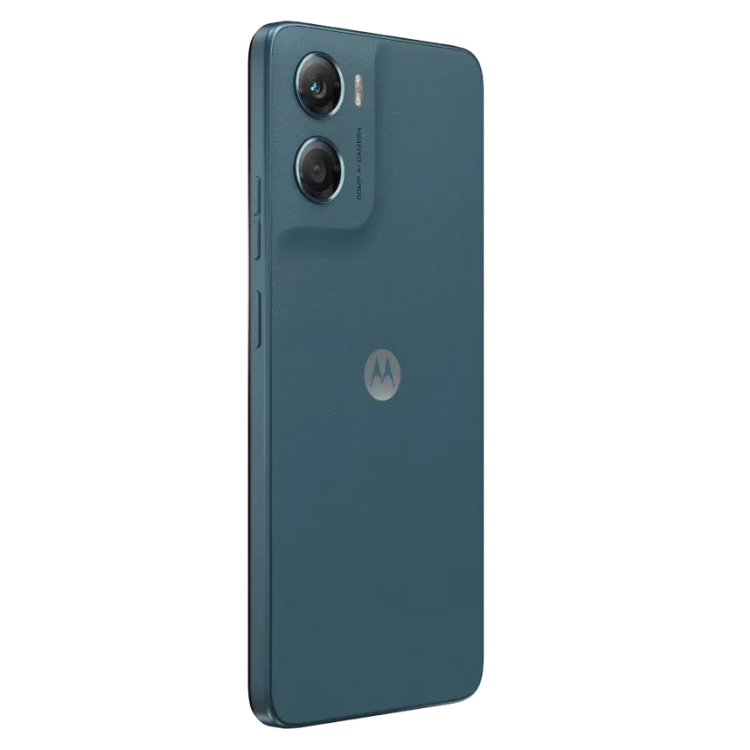 Smartphone Motorola G06 4GB/256GB Dual Sim Azul, com duas câmaras traseiras e logotipo da marca.