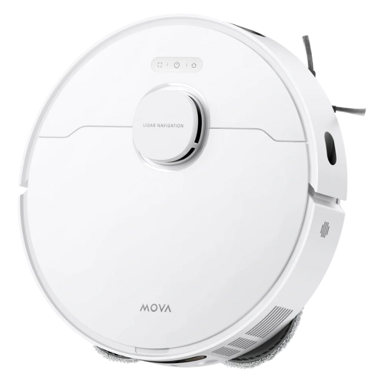 Aspirador robot MOVA E40 Ultra branco com tecnologia Lidar Navigation e mop.