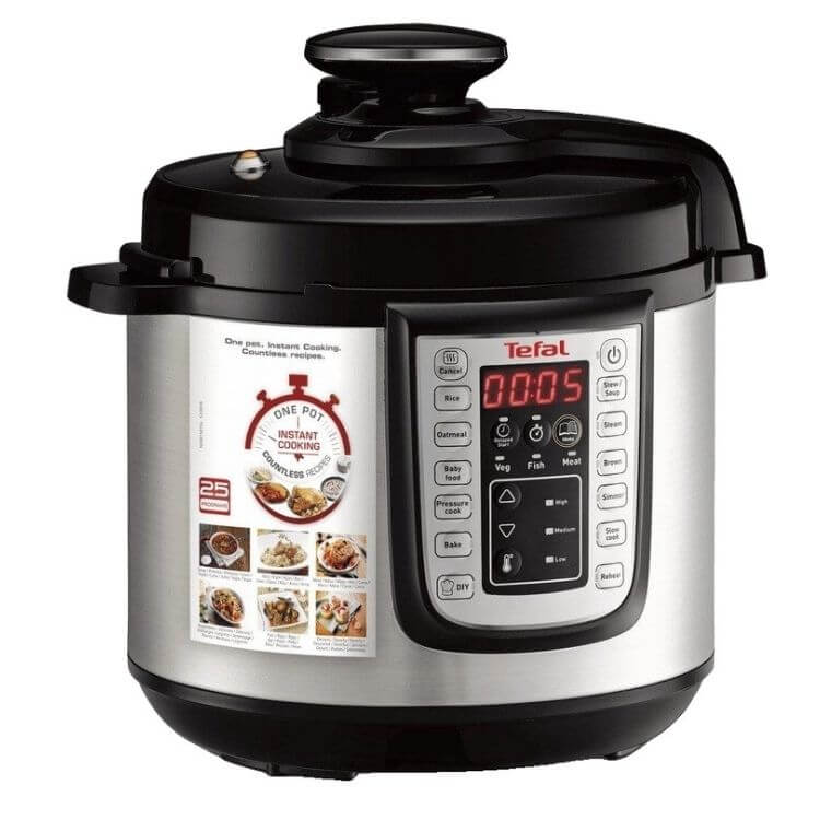 Panela de Pressão Multicooker Tefal Fast & Delicous CY505EE0 6L 1200W