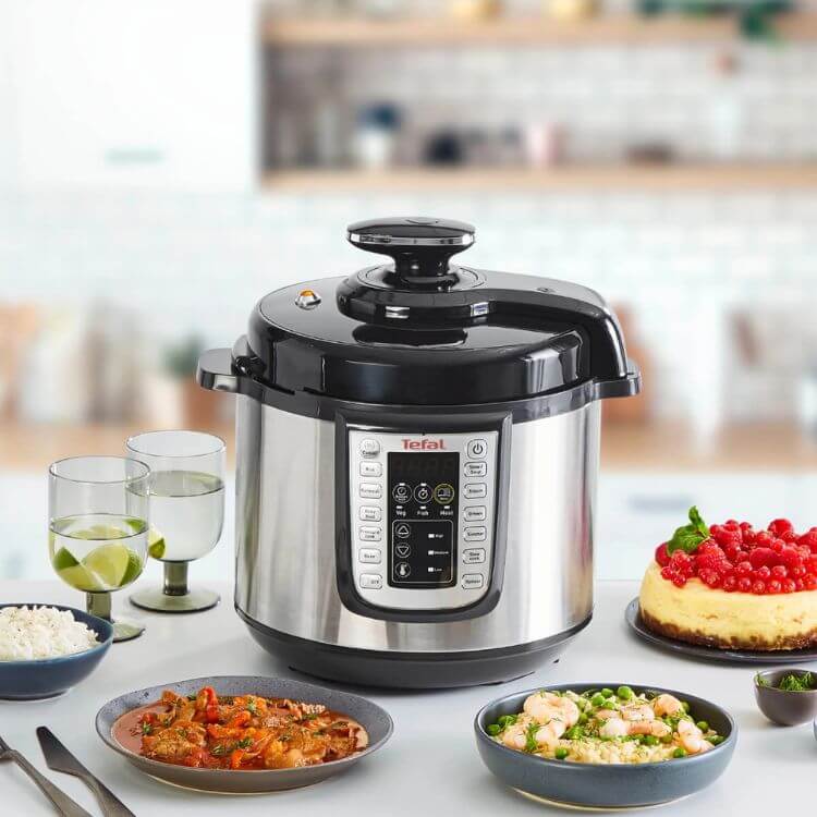 Panela de Pressão Multicooker Tefal Fast & Delicous CY505EE0 6L 1200W
