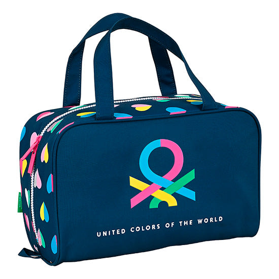 Bolsa Infantil Benetton Azul Marinho c/ Corações