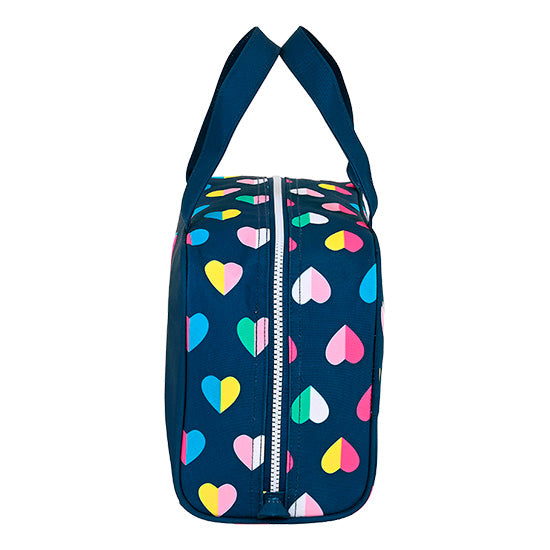 Bolsa Infantil Benetton Azul Marinho c/ Corações