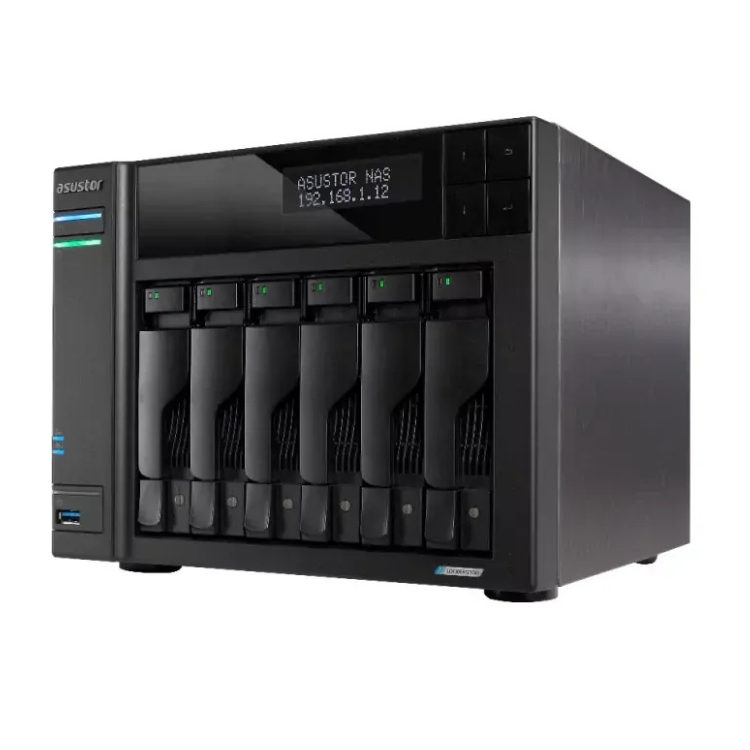 NAS Asustor AS6702t Lockerstor 6 Gen2 6-Bay Celeron N5105 2.0Ghz 8GB 2.5GBE USB SO