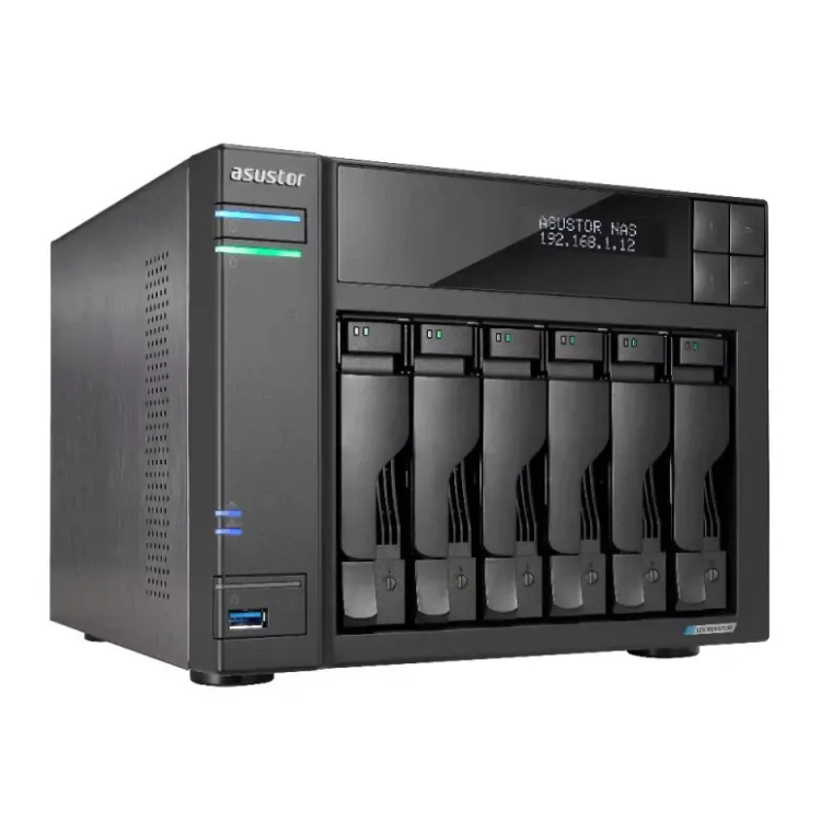 NAS Asustor AS6702t Lockerstor 6 Gen2 6-Bay Celeron N5105 2.0Ghz 8GB 2.5GBE USB SO
