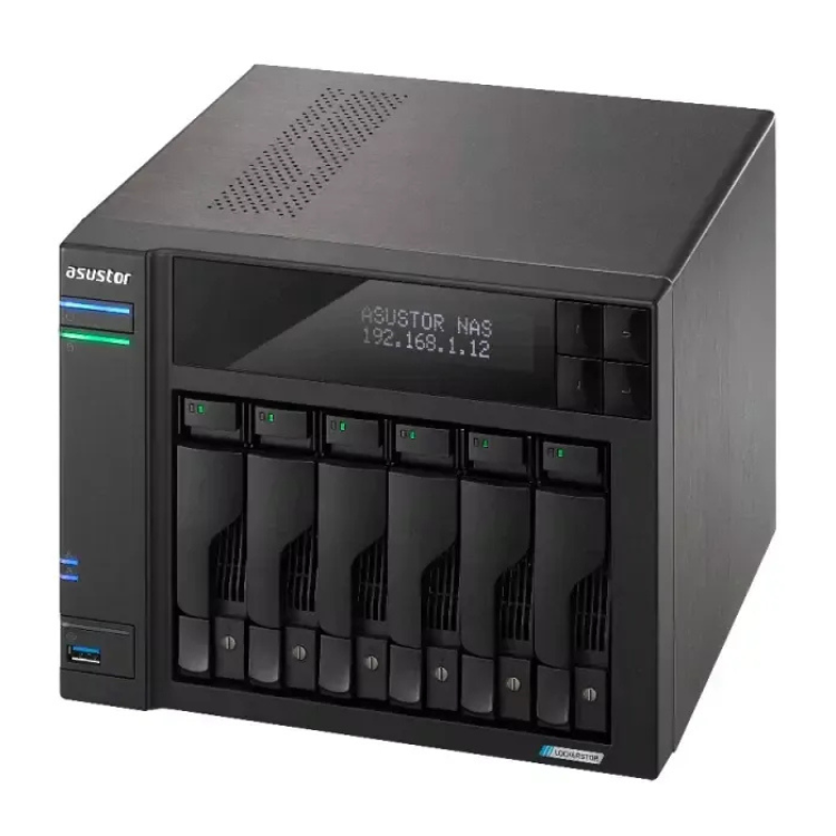 NAS Asustor AS6702t Lockerstor 6 Gen2 6-Bay Celeron N5105 2.0Ghz 8GB 2.5GBE USB SO