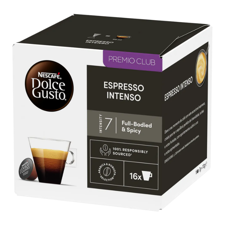 Café Nescafé Dolce Gusto Espresso Intenso 16 Cápsulas