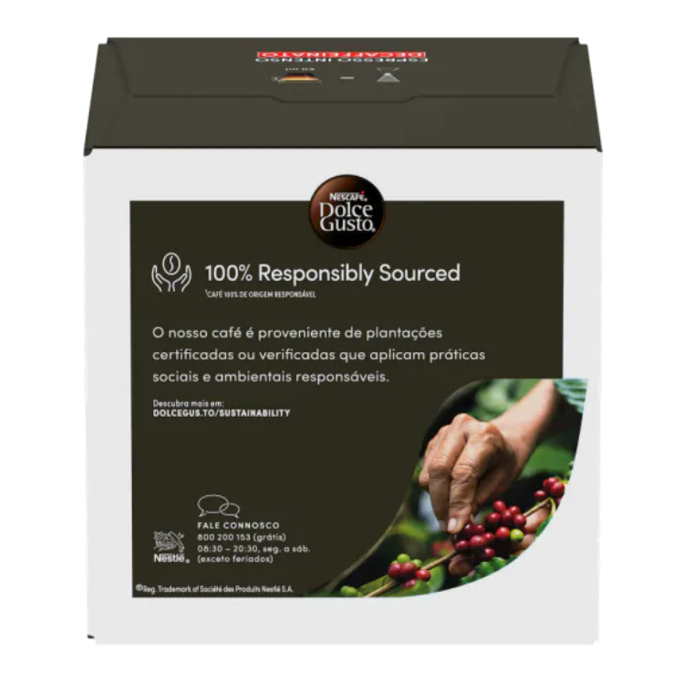 Café Nescafé Dolce Gusto Espresso Intenso Descafeinado 16 Cápsulas
