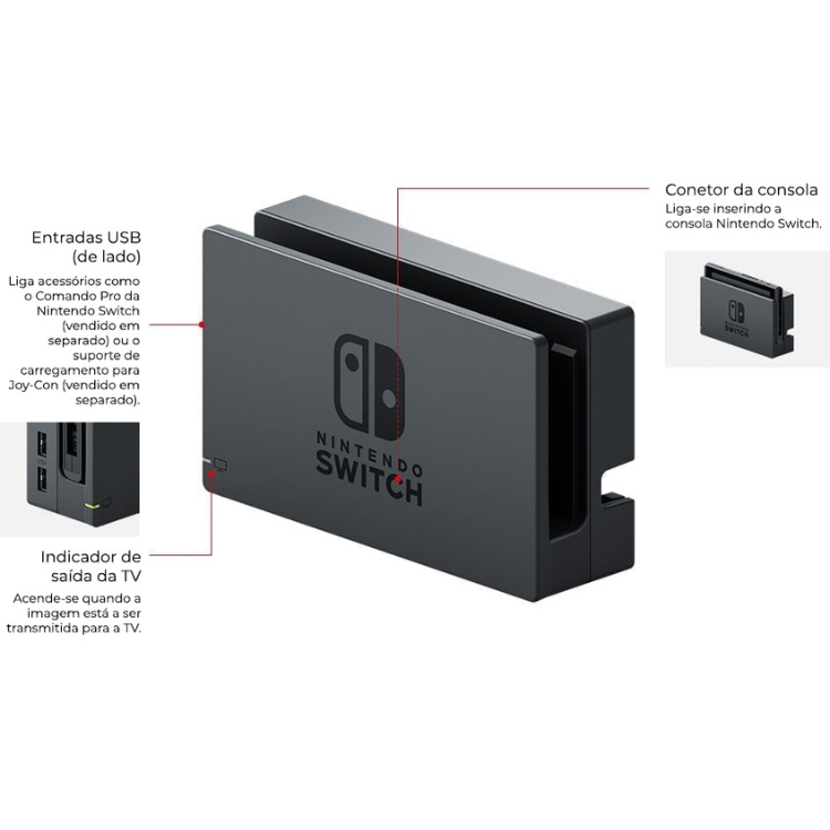 Nintendo Switch V2 32GB Néon Azul/Vermelho
