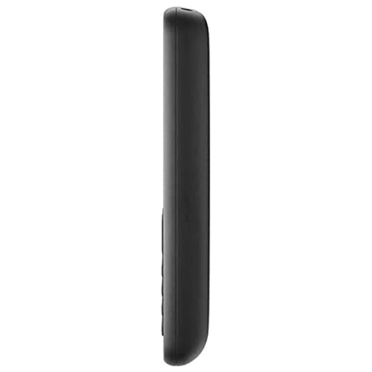 Telemóvel Nokia 106 TA-114 preto, lado direito, sem botões visíveis.