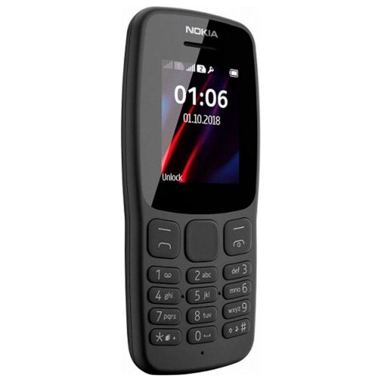 Telemóvel Nokia 106, preto, ecrã 1.8 polegadas, dual sim.