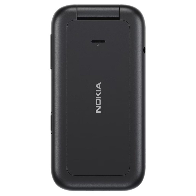 Telemóvel Nokia HMD 2660 preto com tampa, Dual SIM.